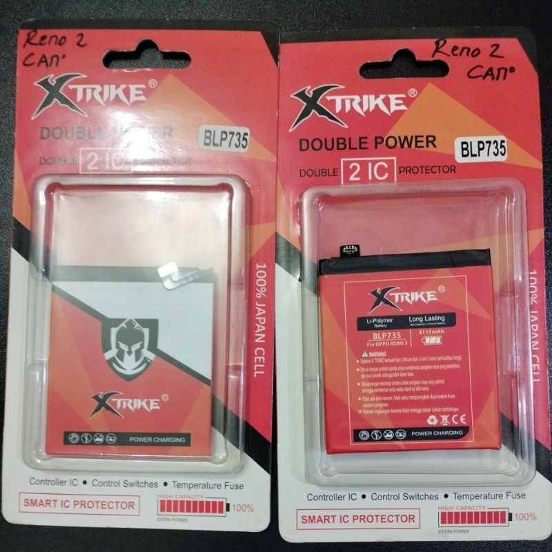 BATRE BATERAI OPPO RENO2/RENO 2/BLP735