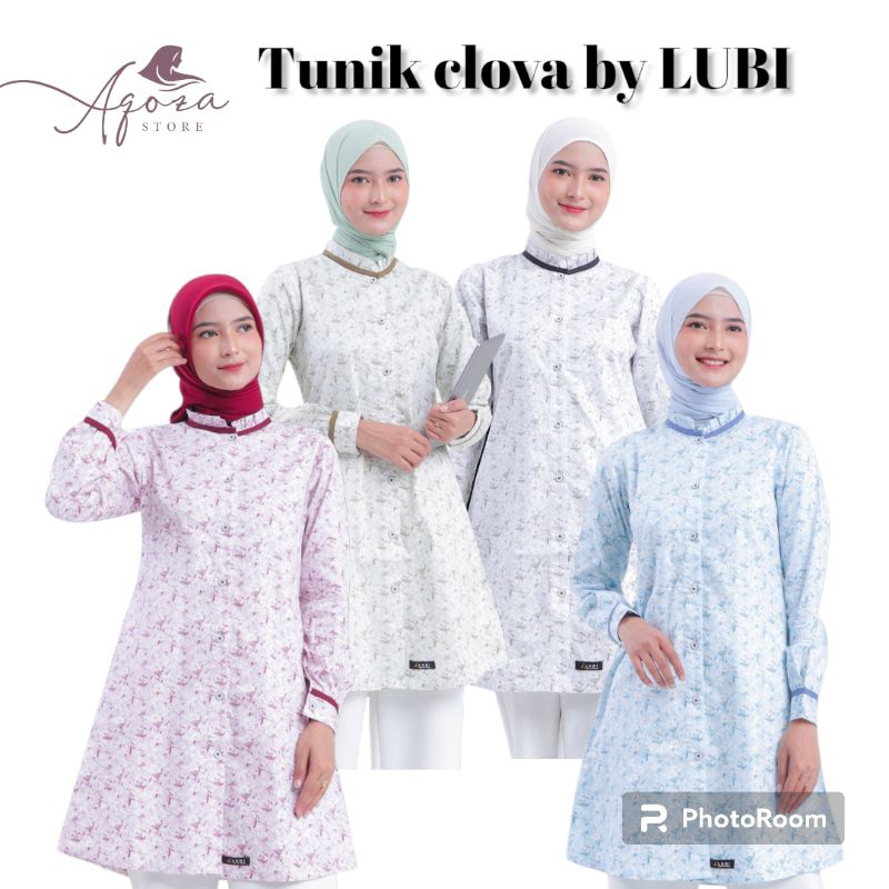 Tunik Clova by Lubi | Tunik Lubi Terbaru | Tunik Motif | TunIK kekinian | Tunik Modern | OOTD Lubi |