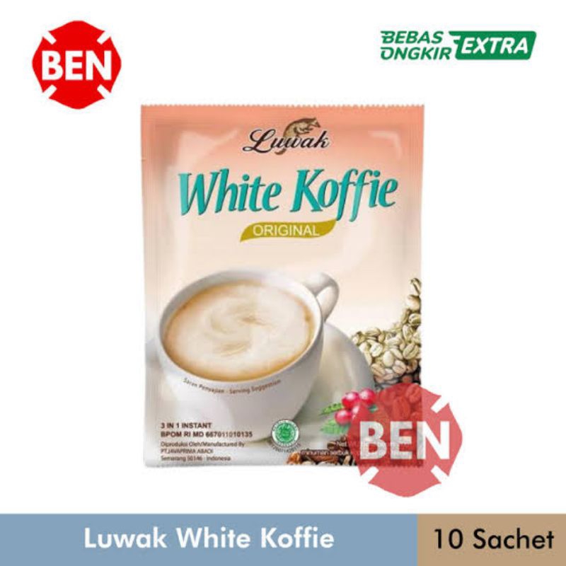 

Kopi Kapal Api Mix • Kopi Luwak Wihte isi 10 sacet