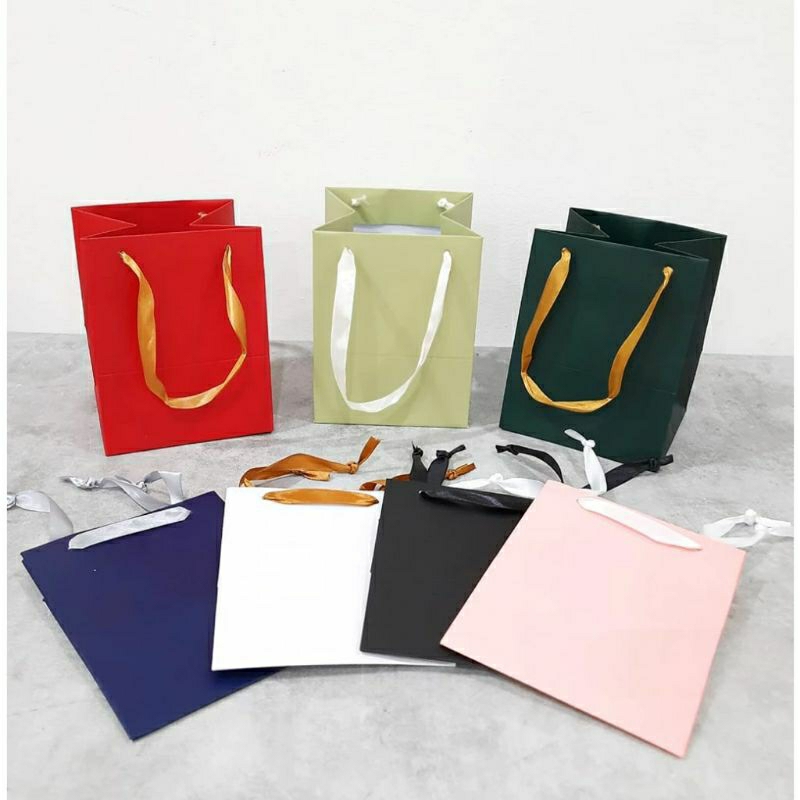 

paper bag warna paperbag polos tas kertas 15x5x23