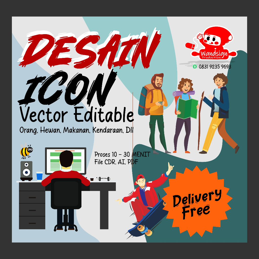 

DESAIN ICON VECTOR EDITABLE CDR,AI,PDF