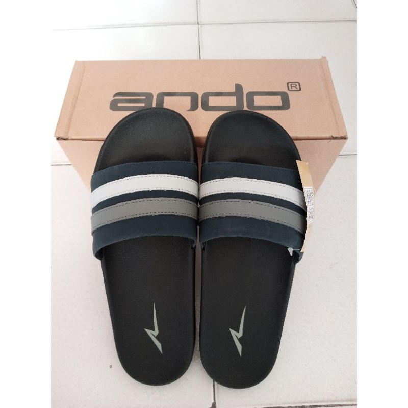 Ando Joss Terbaru Sandal Slide Pria Sendal Slop Cowok Laki Ando Original