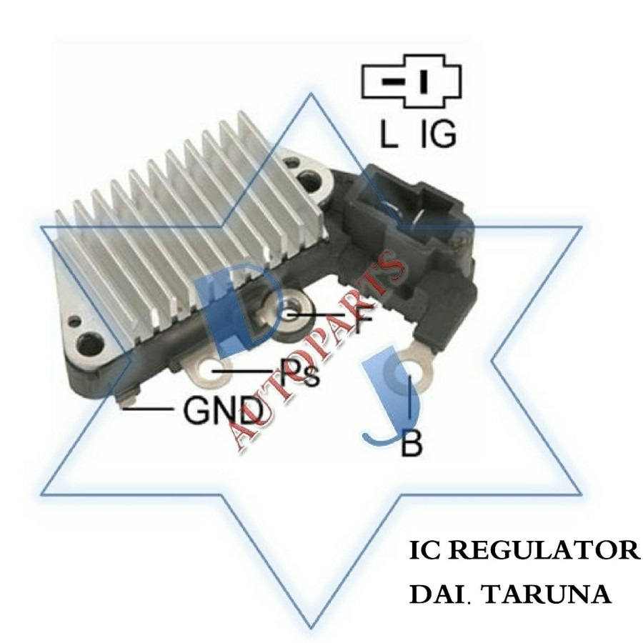 IC REGULATOR 14V (12V) ALTERNATOR DAI. TARUNA ESPASS SUZ. CARRY
