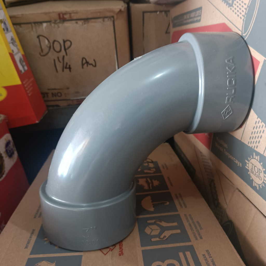 Long Elbow Rucika 4" Inch D / Large Radius Elbow 4" Inci