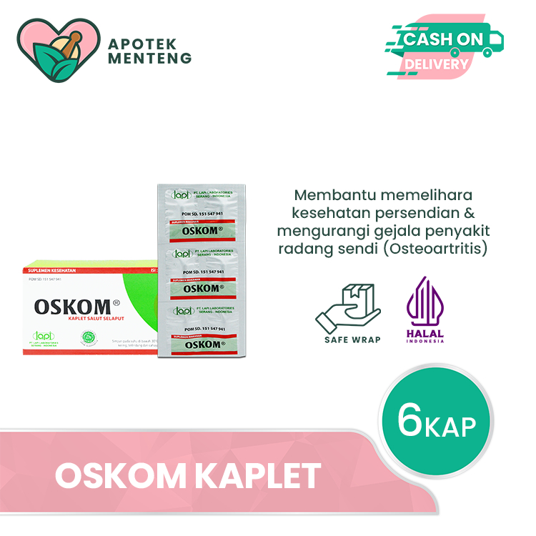 Oskom 6 Tablet - Suplemen Kesehatan Sendi dan Osteoarthritis