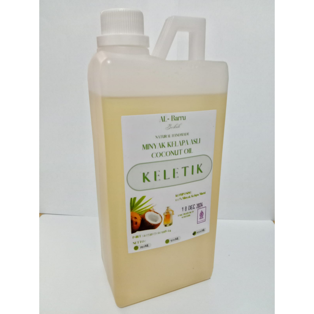 Coconut Oil Minyak Kelapa Murni 1 LITER / Minyak Klentik Murni 1 LITER / Coconut Oil / Minyak Kelapa