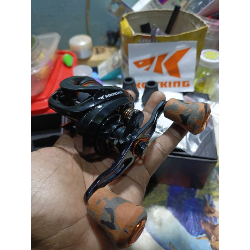 Reel BC Second / Bekas Kastking Zephyr Drag Clicker Handle kiri, upgrade Highspeed Bearing