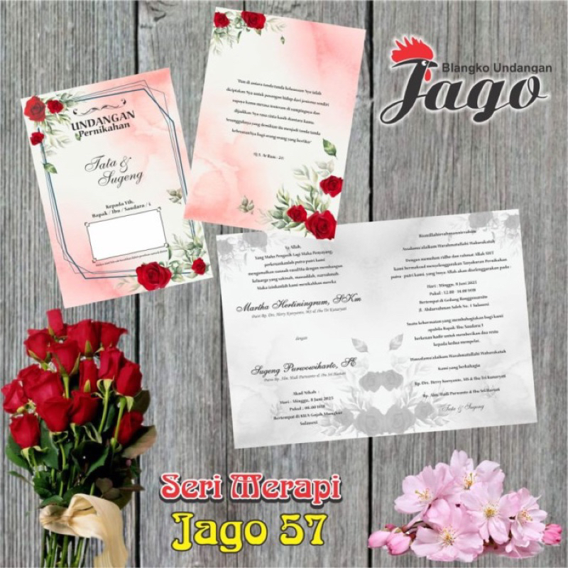CETAK UNDANGAN JAGO 57 MURAH