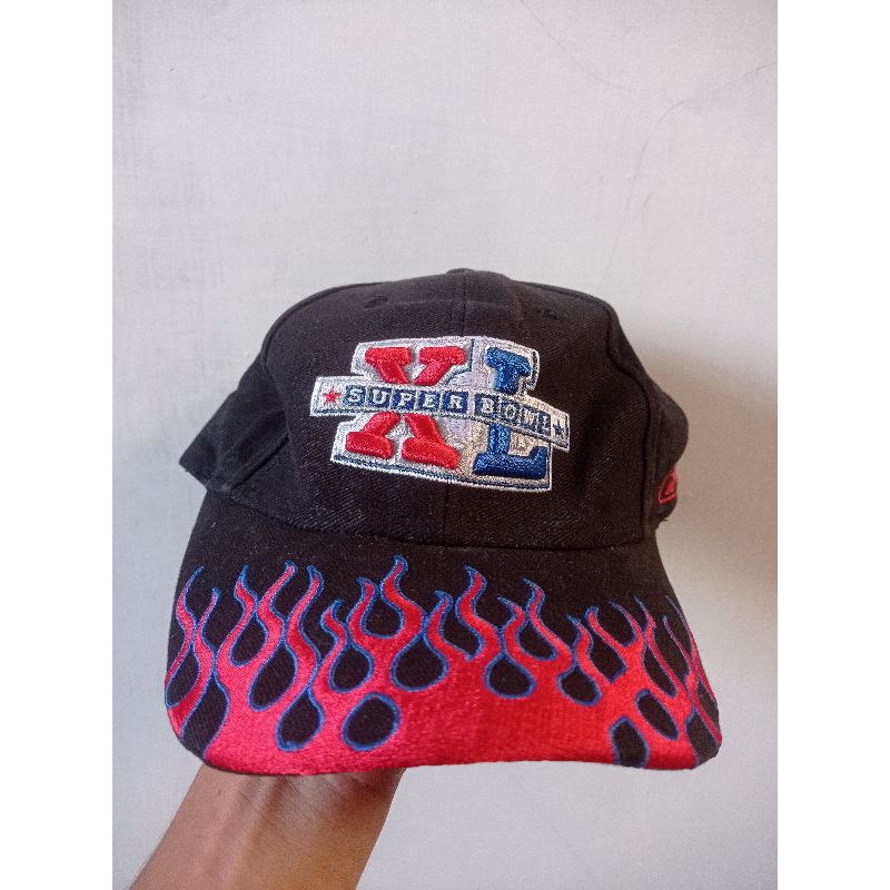 topi cap snapback reebok nfl super bowl xl bekas second original