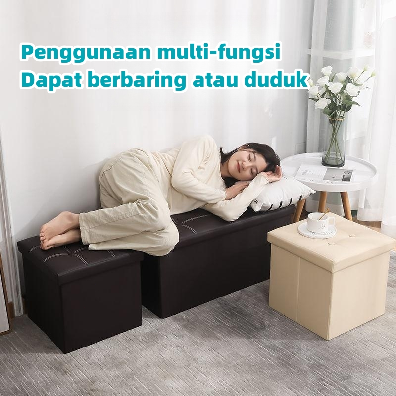 Storage Bangku Sofa Paling Praktis ｜Multifungsi Sofa container Bantalan beban yang kuat｜Sofa box minimalis Penyimpanan Rumah-Storage box｜Bangku Penyimpanan  Dapat Dilipat/Box container