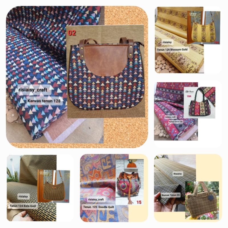 Kain Kanvas Tenun Import Premium Motif ( etalase 1)