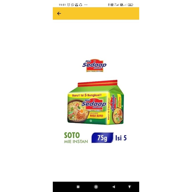 

Mie Instan Kuah Sedaap isi 5pc