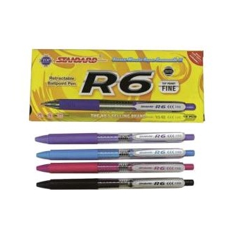

Bolpen Standart R-6 Hitam (12Pcs)