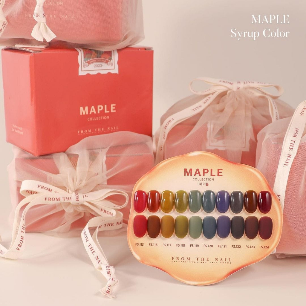 FTN FROMTHENAIL FROM THE NAIL MAPLE SET / SHEER GEL POLISH / KOREAN GEL POLISH