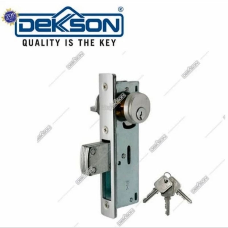 Kunci Pintu Swing Aluminium Dekson KC 8128 Lidah Panjang/Lidah Pendek