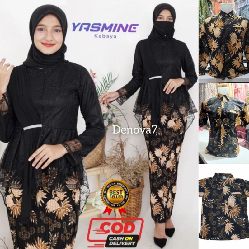 Couple kebaya selendang / Kebaya modern / Kebaya wisuda / couple batik dan kebaya / batik sarimbit /