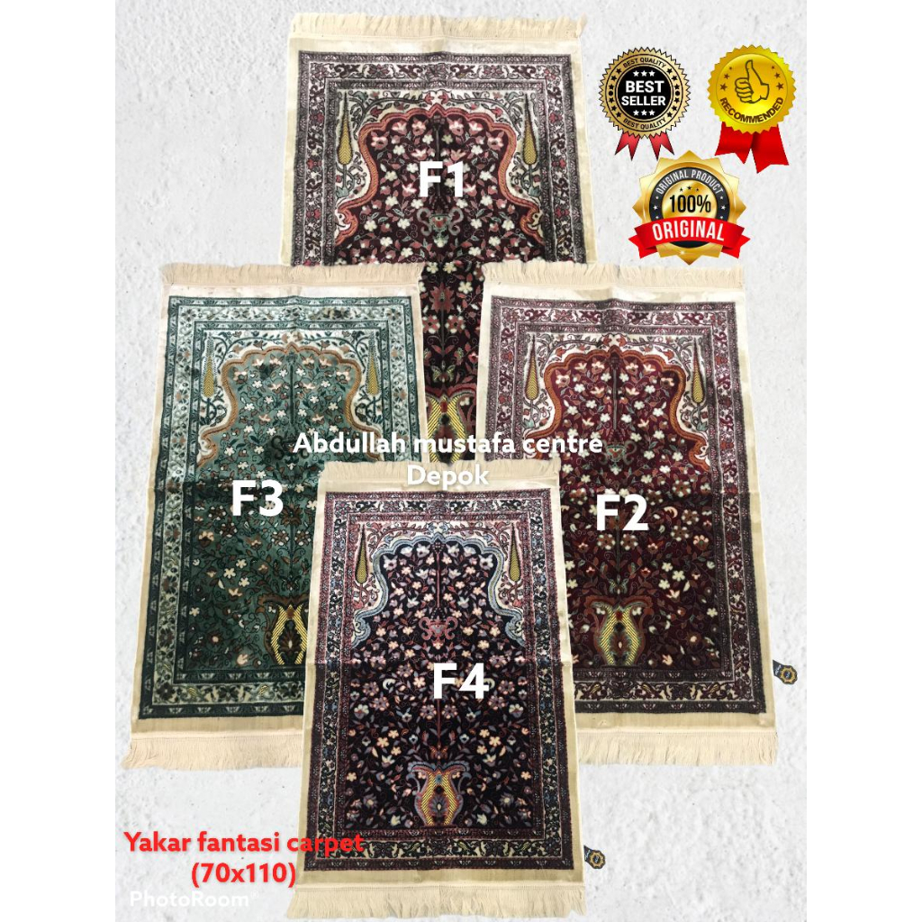 Sajadah yakar fantasy carpet wangi turki / sajadah yakar wangi / sajadah turki