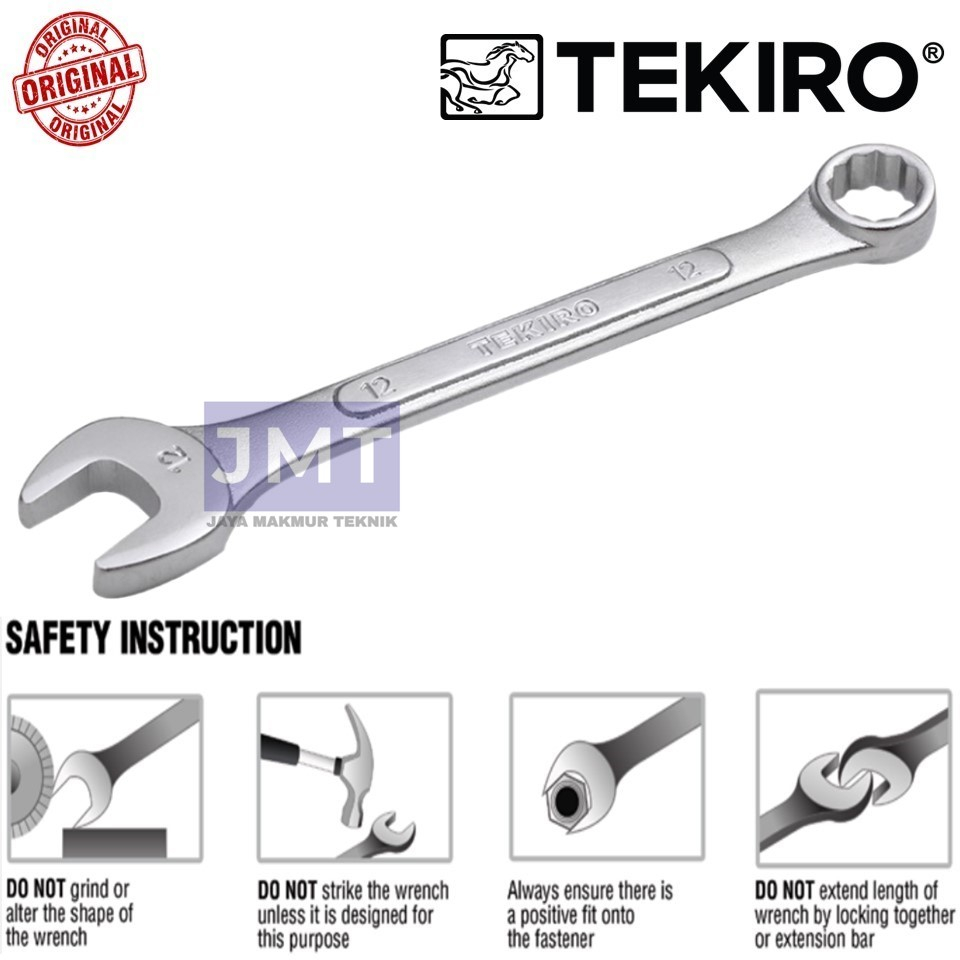 TEKIRO Kunci Ring Pas Satuan Kunci Kombinasi 41 mm Original