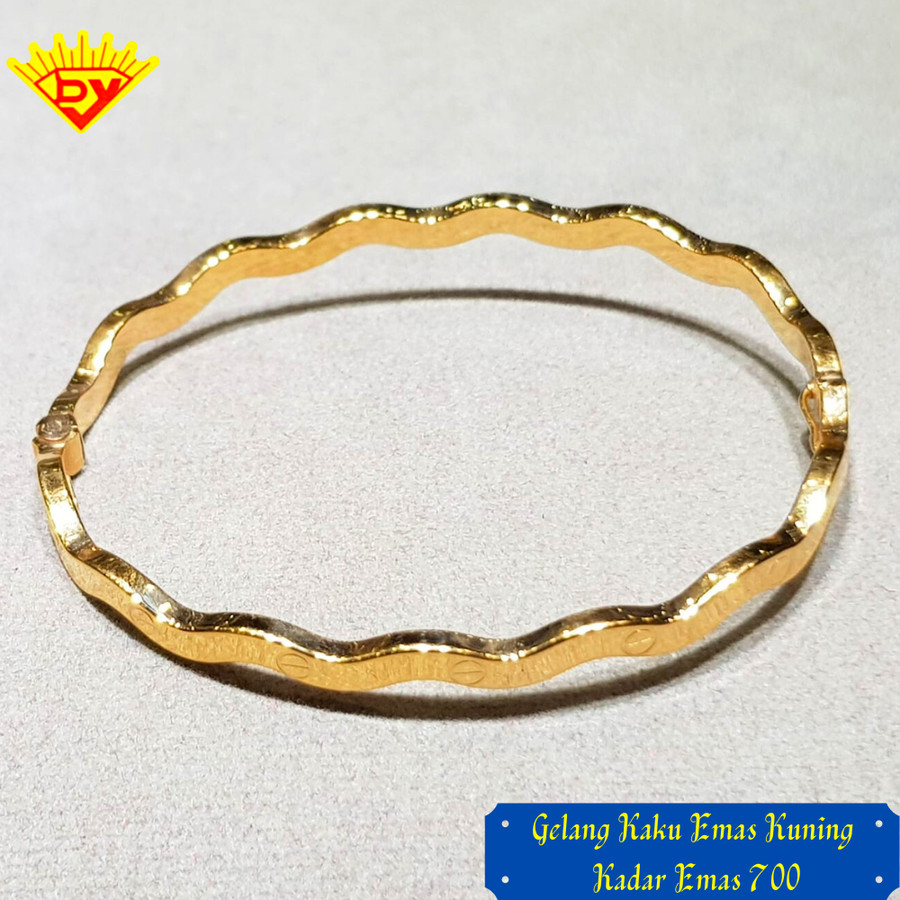 Gelang Emas Kaku 331 Kadar Emas 700
