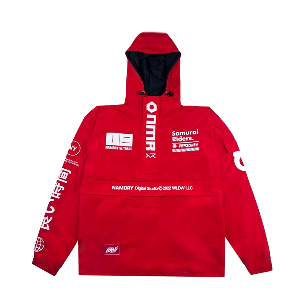 Namory Invasion Jacket Windbreaker Samurai Riders MERAH