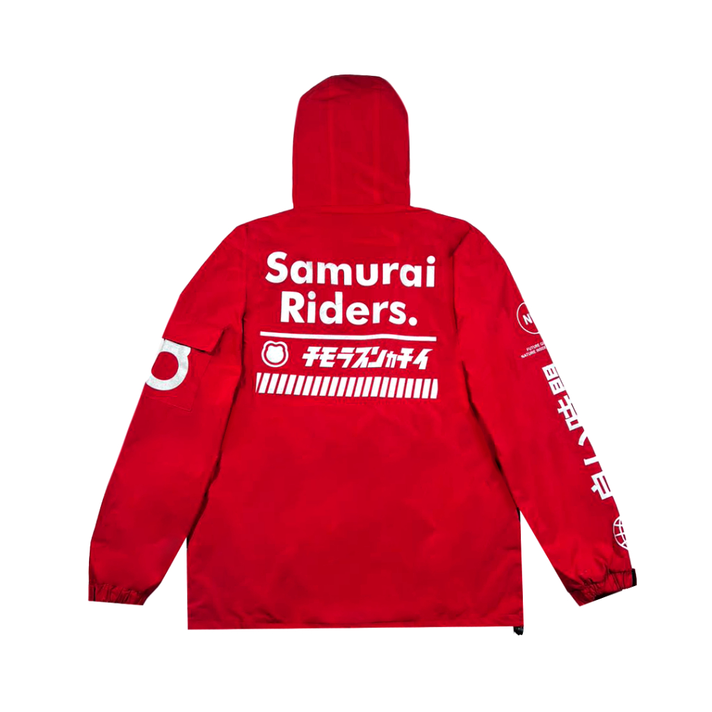 Namory Invasion Jacket Windbreaker Samurai Riders MERAH