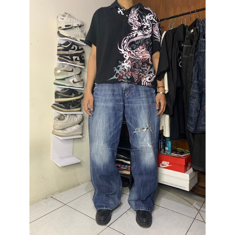 baggy pants by evisu