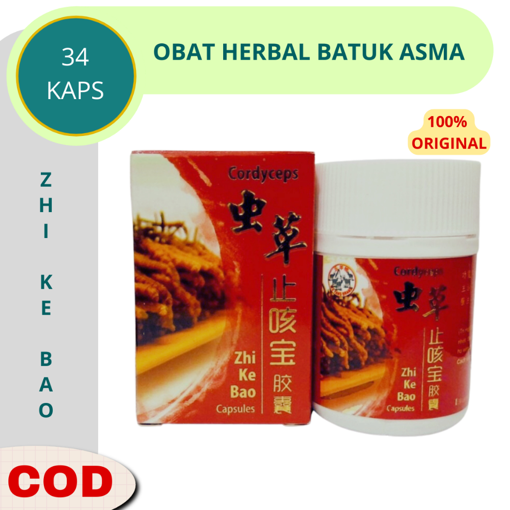 Obat Herbal Batuk Paling Ampuh Untuk Dewasa ZHI KE BAO Obat Cina Oringinal Untuk Asma - Bronkitis Tb