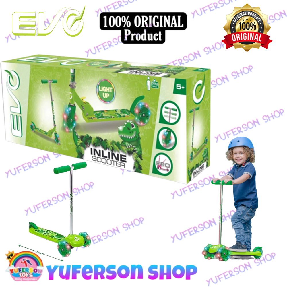 Evo Light Up Move N Groove Scooter Green