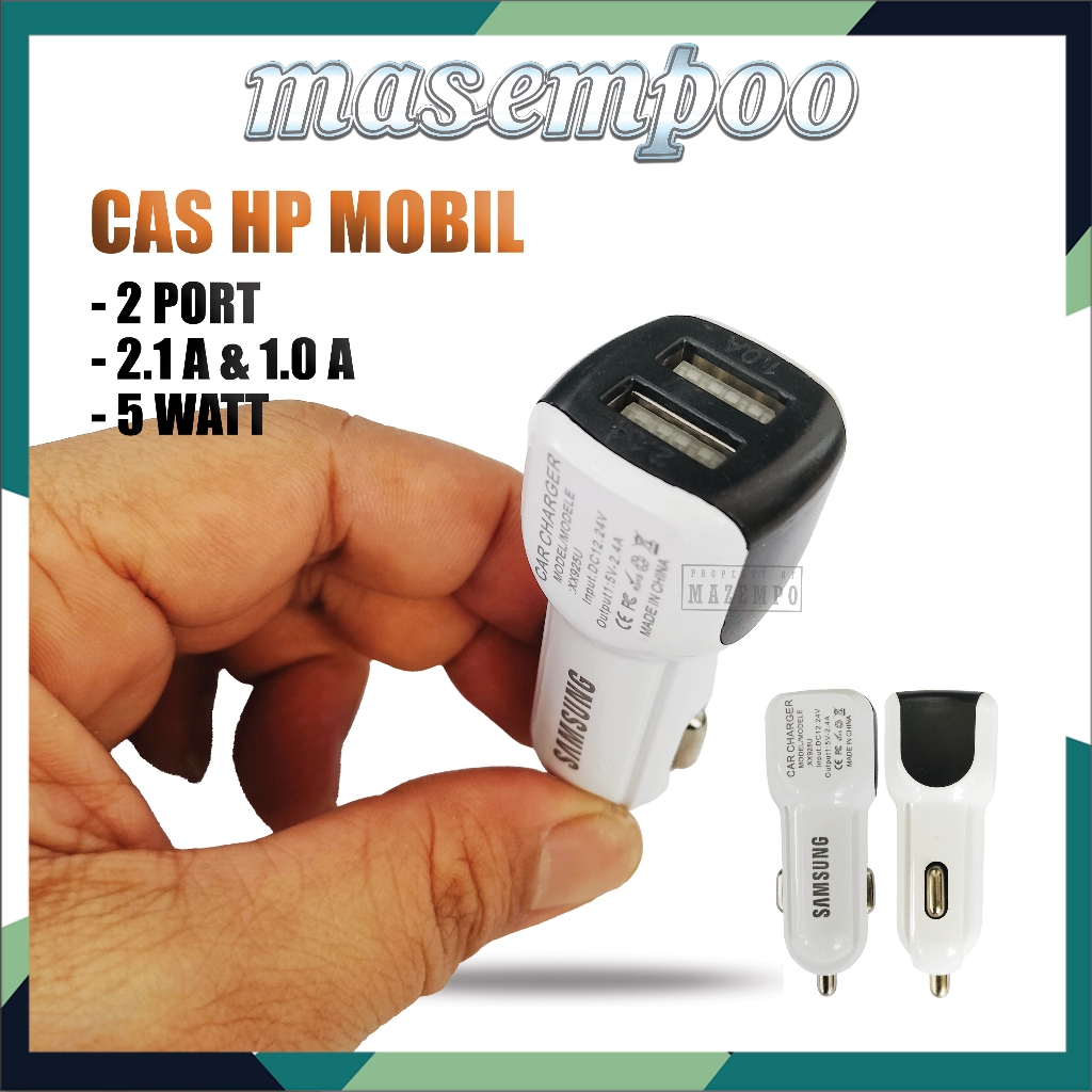Cas Hp Mobil 12 Volt 2.1 Ampere S4msung Car Charger GM-999