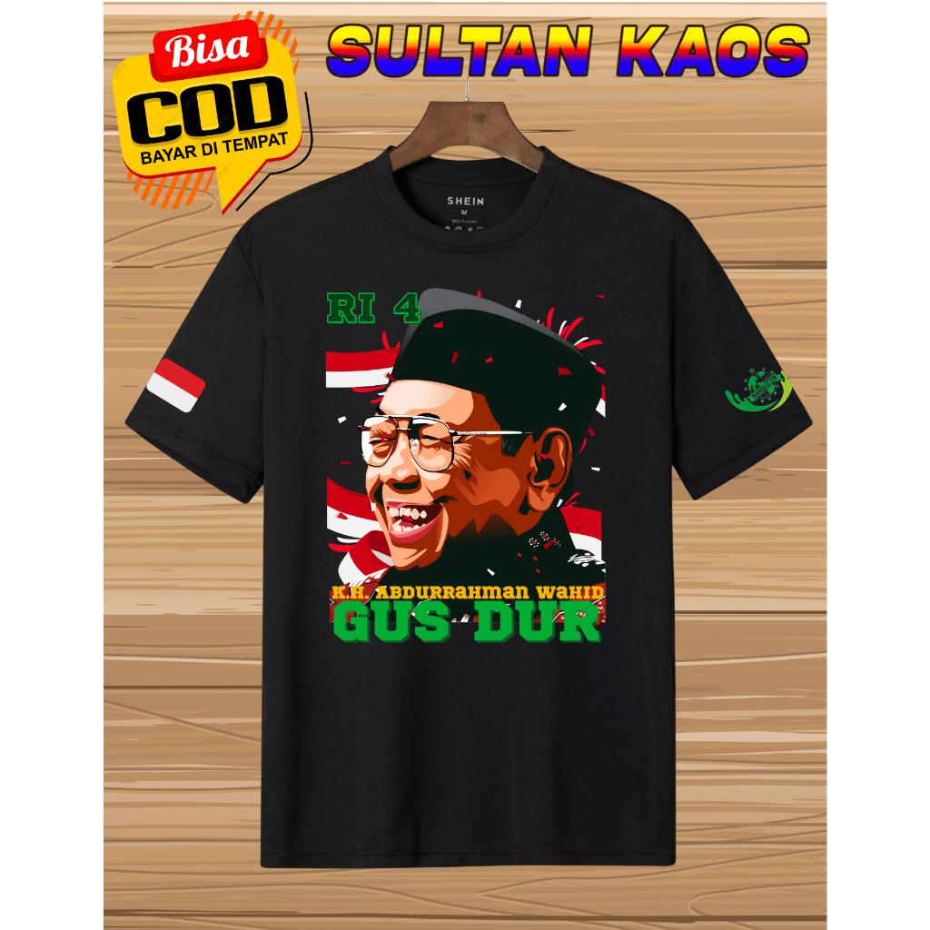 Baju Gusdur / Baju Gusdur Presiden Indonesia/ Kaos Pecinta Presiden ke 4 /Atasan Haul Gusdur /Kaos G