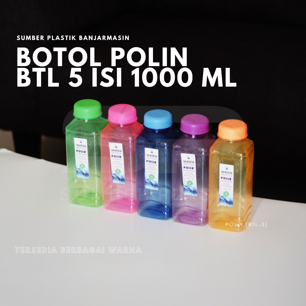 Botol Minum Segi 1000 ml Bottle Polin BTL 5 BPA Free (BTL5)