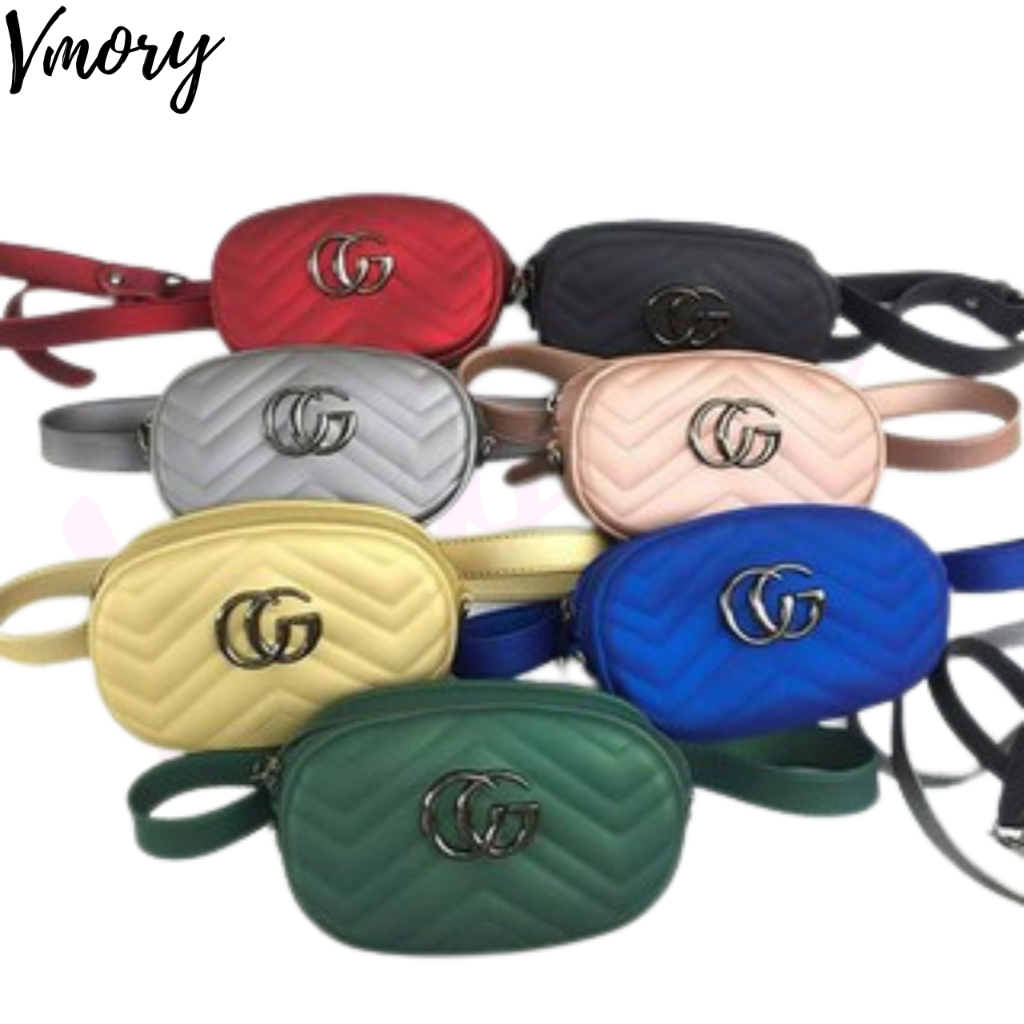 PPT034 Tas Pinggang Nagita Slavina Tas Jelly 19CM  2 TALI Tas Fashion Import