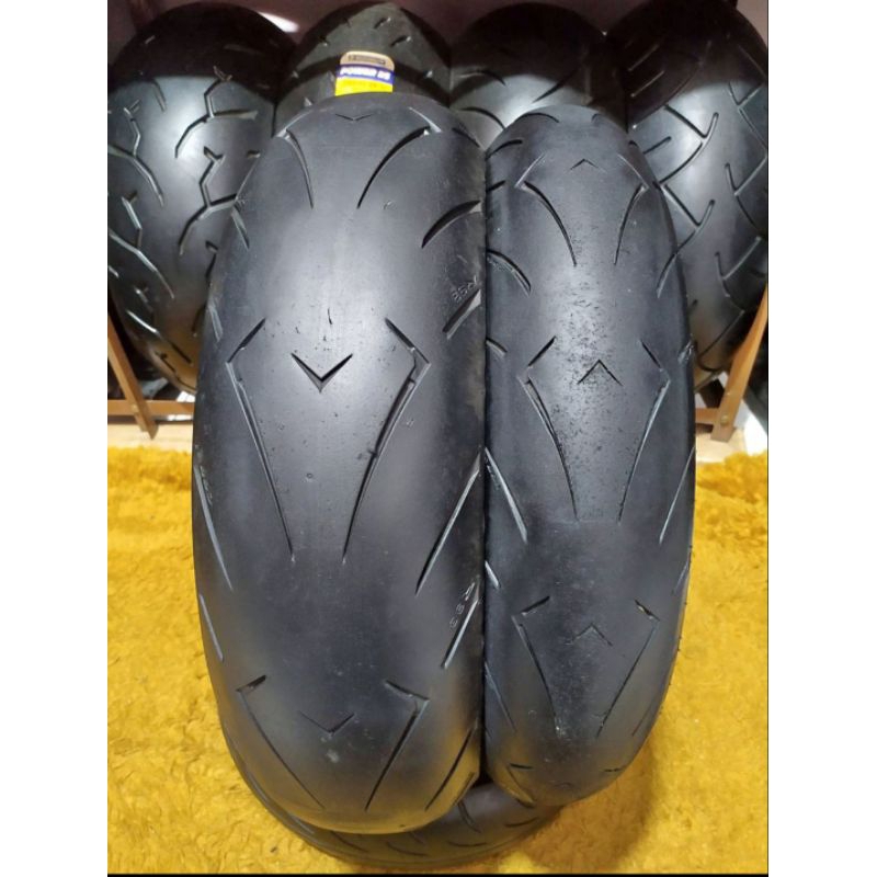 Ban Corsa R93 Ring 17 sepasang 120/60 160/60