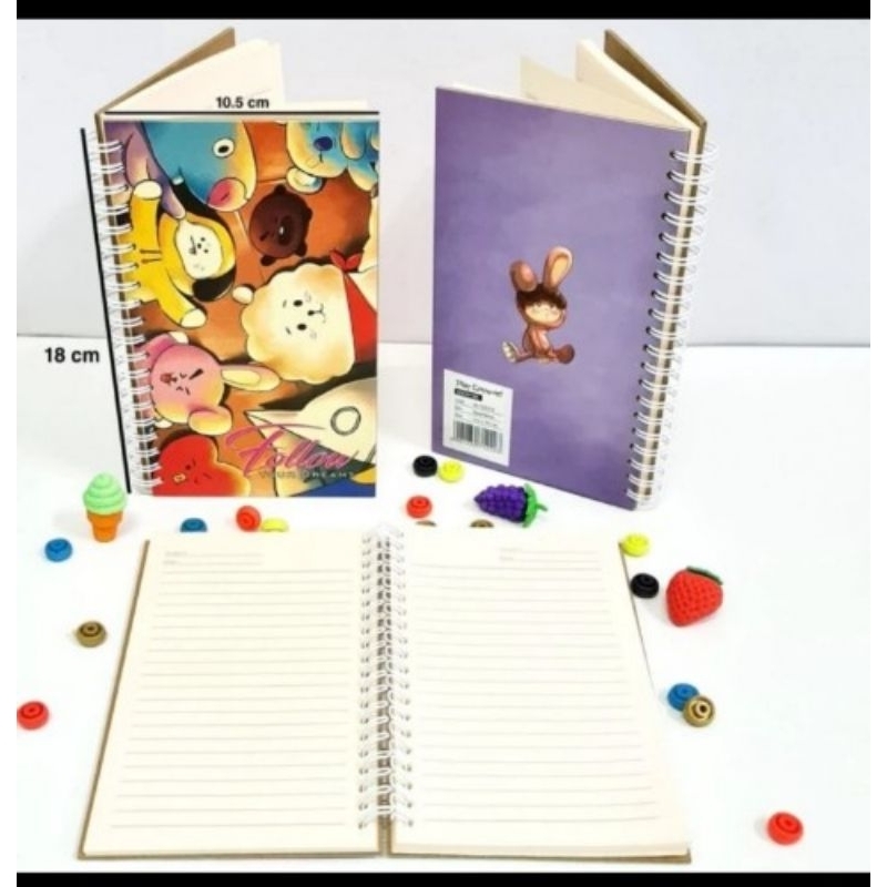 

SJS buku notes spiral 48K/buku catatan/memo/notebook-SB1220 BT21