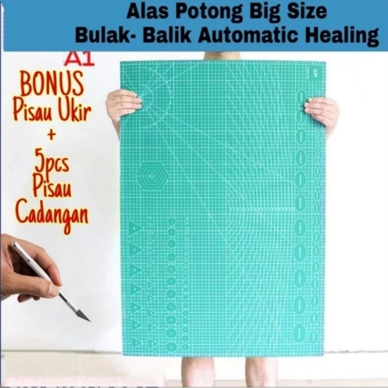

Alas Cutting Mat Ukuran Besar Free Pisau Ukir alas Potong A1 A2 A3
