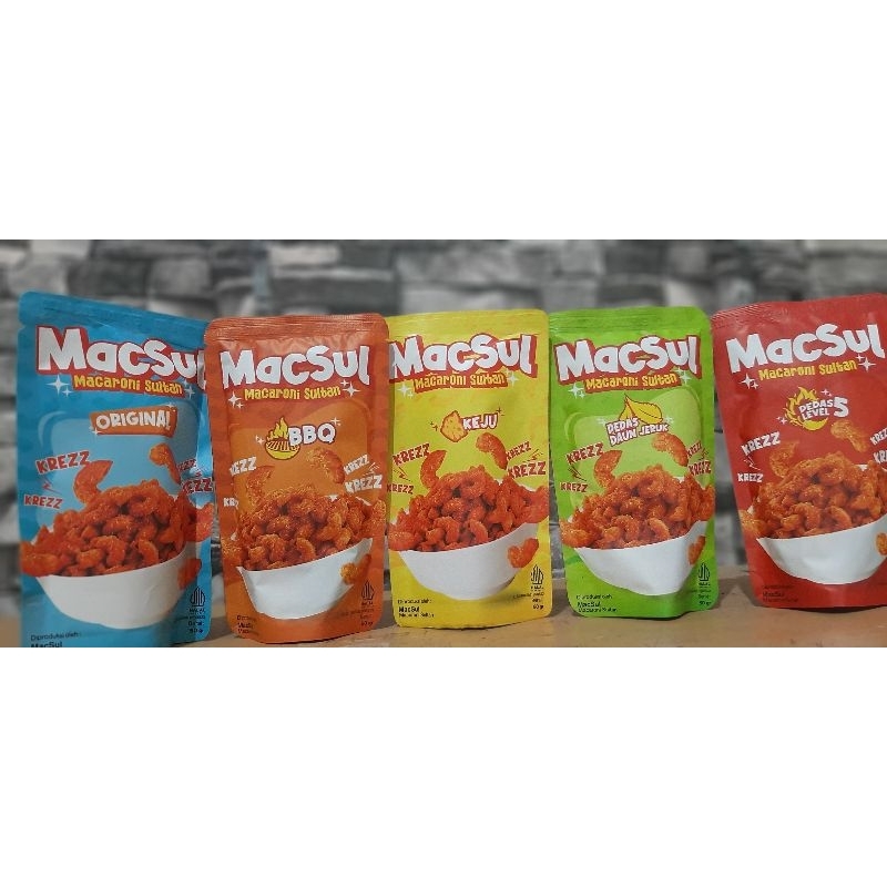 

macsul (makaroni sultan) dengan berbagai varian rasa