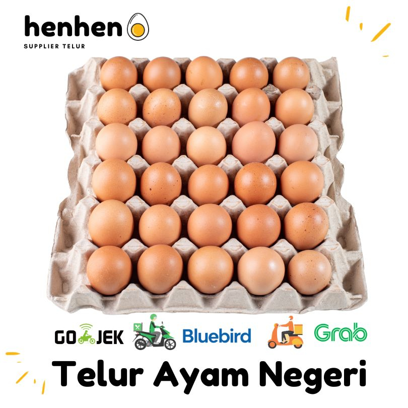

RB TELUR AYAM NEGERI CURAH 60 BUTIR / 2 TRAY HENMART