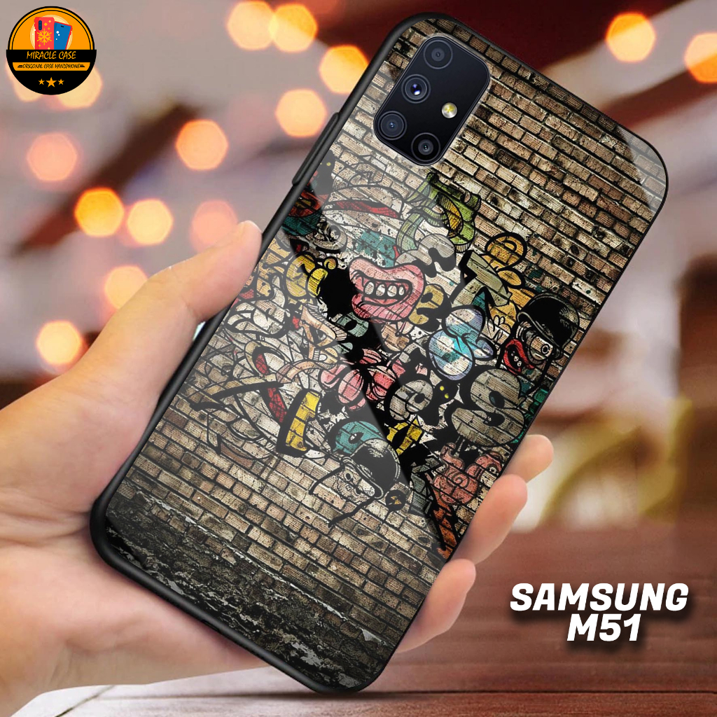 Case SAMSUNG M51 - Casing SAMSUNG M51 Terbaru 2023 MIRACLE CASE [ MOTIF 24 ] Silikon -  Case Hp SAMS