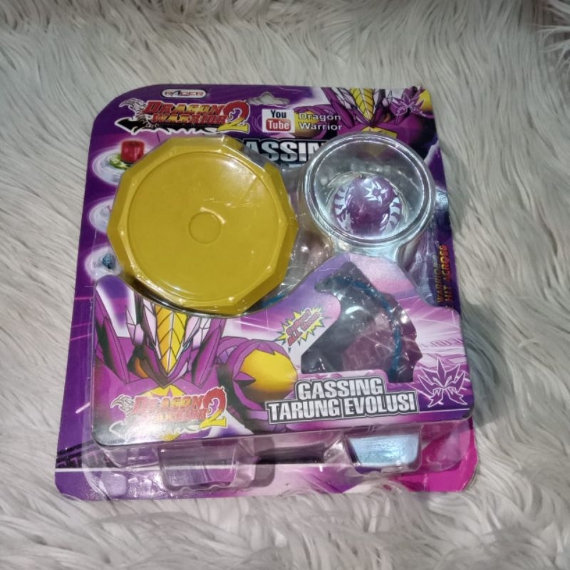 Mainan anak gassing dragon warrior 2 ungu