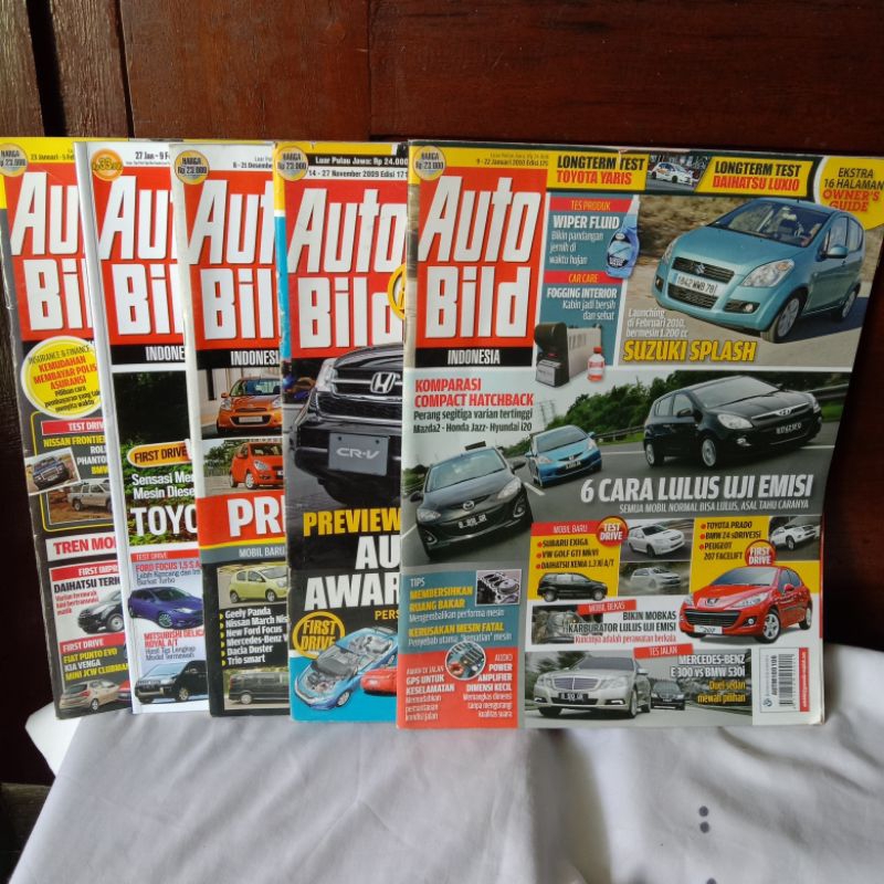 MAJALAH AUTO BILD - AUTO CAR - RANDOM ISI 5 BIJI