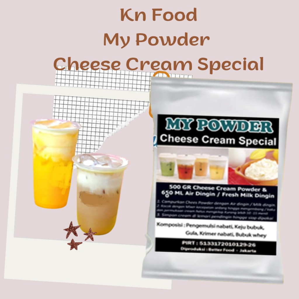 

Topping Cheese Tea SPECIAL / 1000 Gram Bubuk Cream Cheese Tea Foam