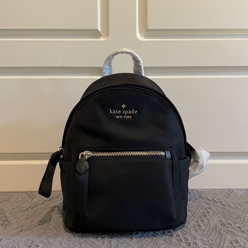 Kate Spade Chelsea Backpack Little Belt Nylon Black Mini