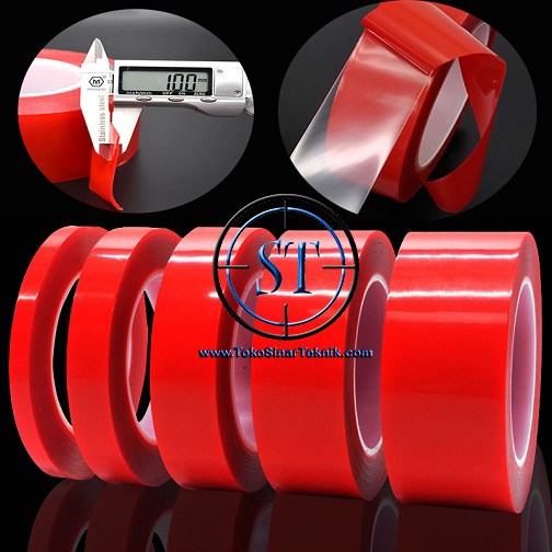 

Lakban Bening Red Lem Double Tape 3M Acrylic Sticker Perekat Adhesive Merah Daya Rekat Super Kuat Double Sided Sticky Clear