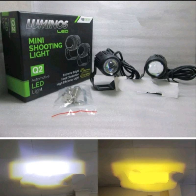 LAMPU LED TEMBAK SOROT LASER 2 WARNA ORIGINAL LUMINOS