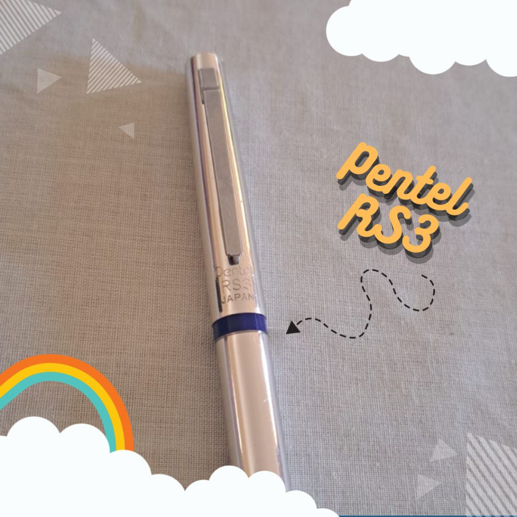 

Pentel RS3 Rolling Pen: Pulpen Tanda Tangan Silver