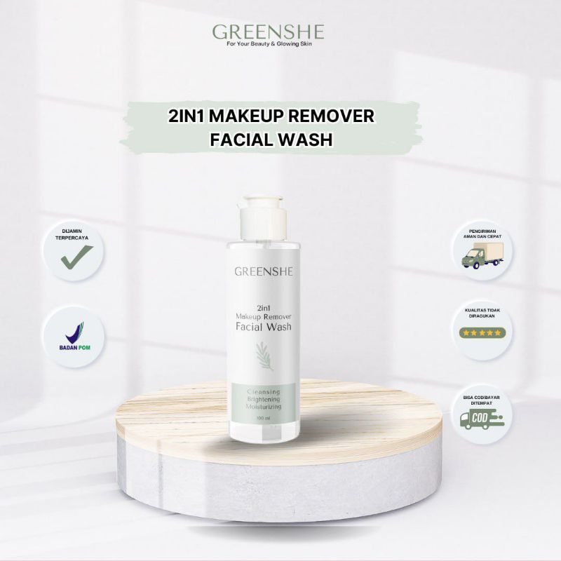 FACIAL WASH GREENSHE/REMOVER/GREENSHE
