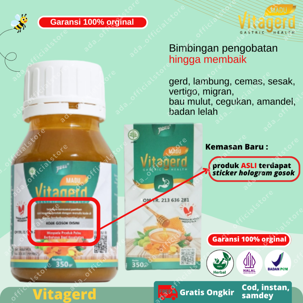 Gigikbunga Vitagerd Obat Lambung Asli Madu Vitagerd Obat Vertigo Madu Asam Lambung Obat Bau Mulut