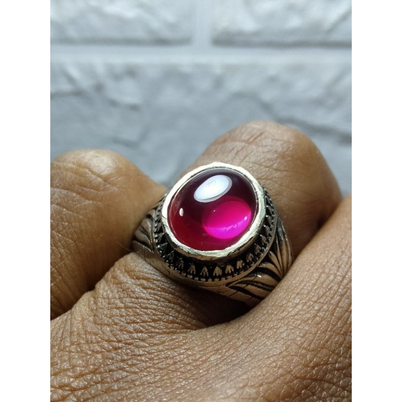 batu cincin akik merah sieum rose Bangkok