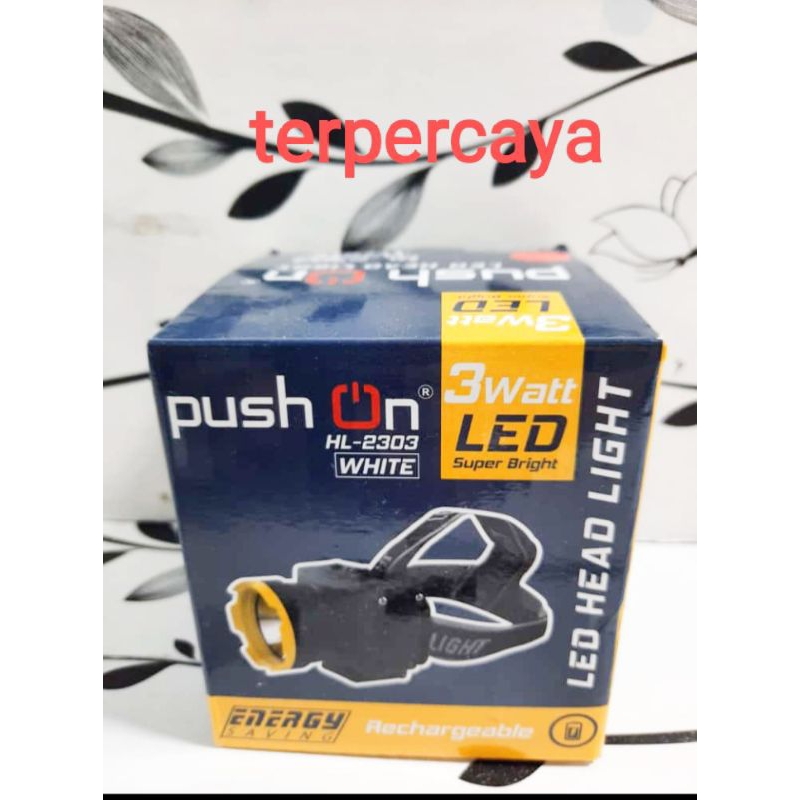 ∆COD Senter Kepala Push On HL 2303 (3W)