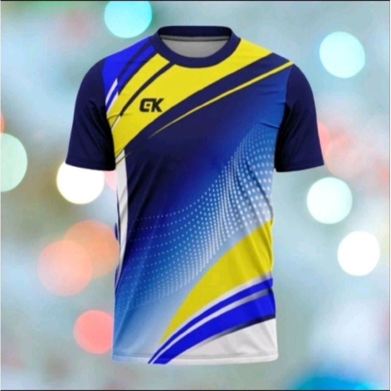 Baju Dan Stelan Olahraga Printing 1Set Baju Olahraga Pria & Wanita dewasa Baju Badminton Premium Baj